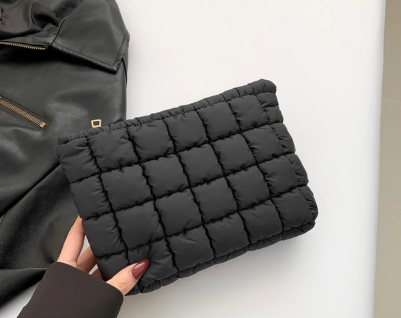 Puffy Quilted Cosmetic Bag