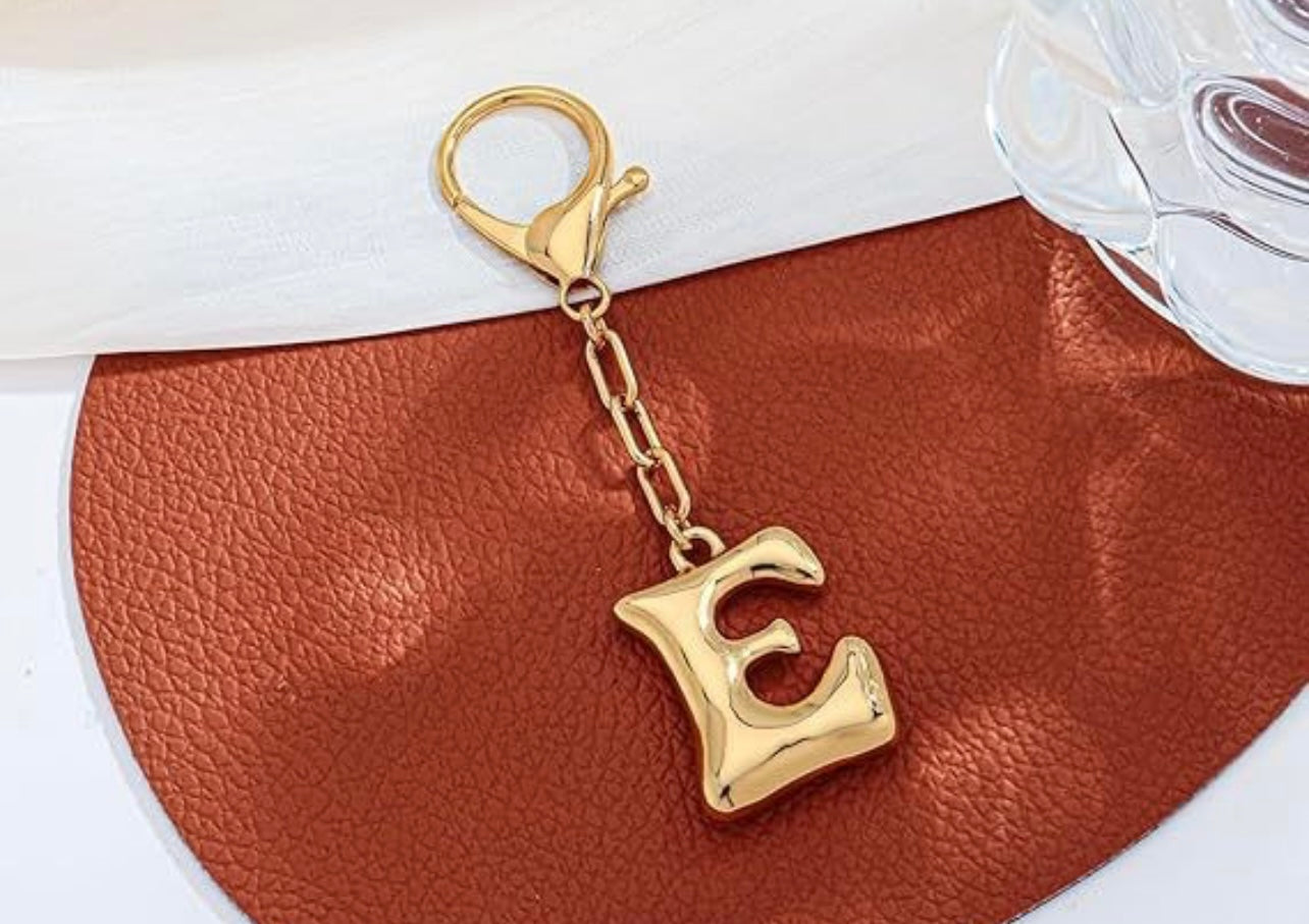 Bubble Letter Keychain