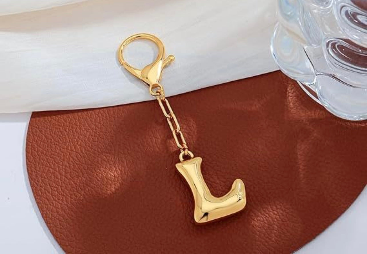 Bubble Letter Keychain