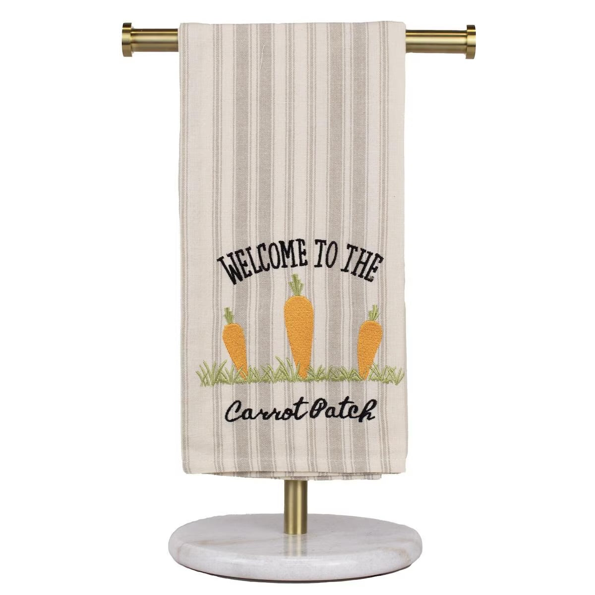 Welcome Carrot Hand Towel