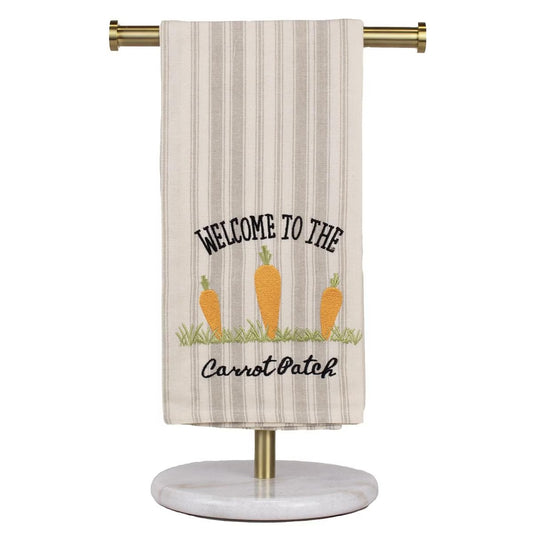 Welcome Carrot Hand Towel