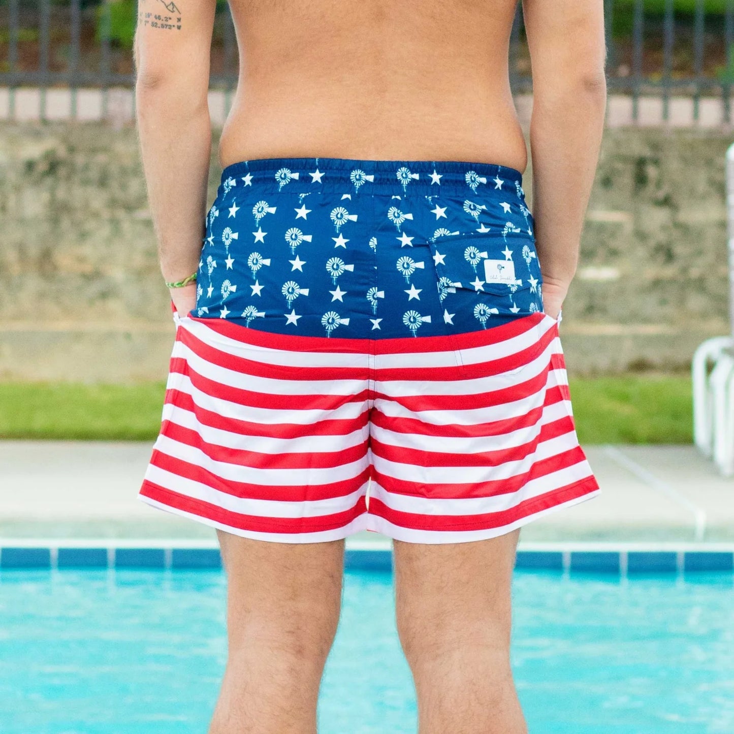 USA Soft Mesh Swim Trunks