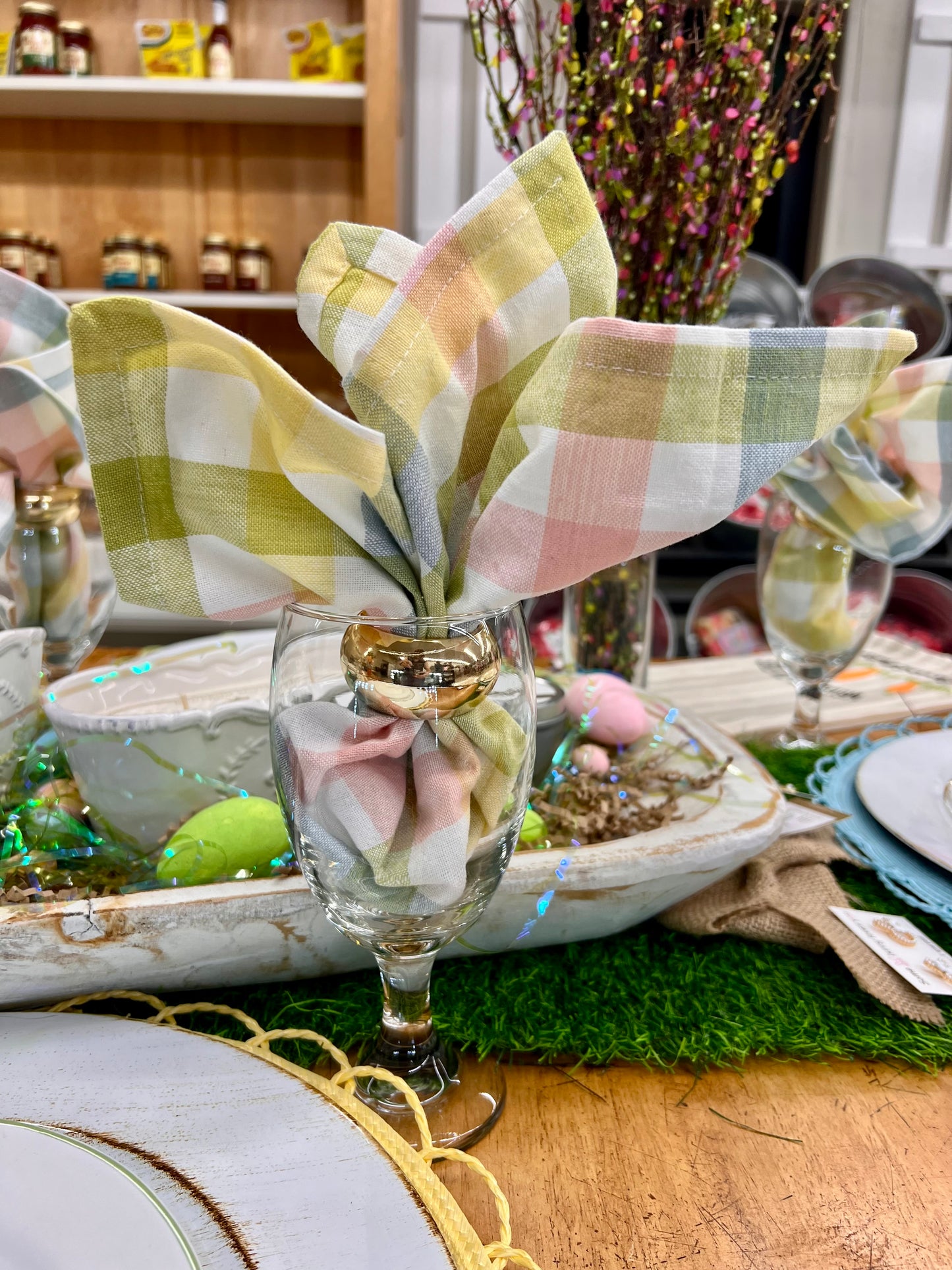 Pastel Plaid Napkin