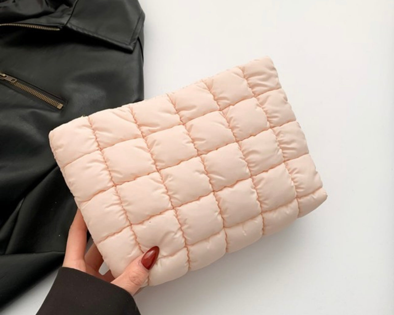 Puffy Quilted Cosmetic Bag
