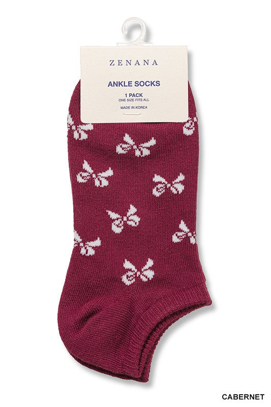 Bow Ankle socks