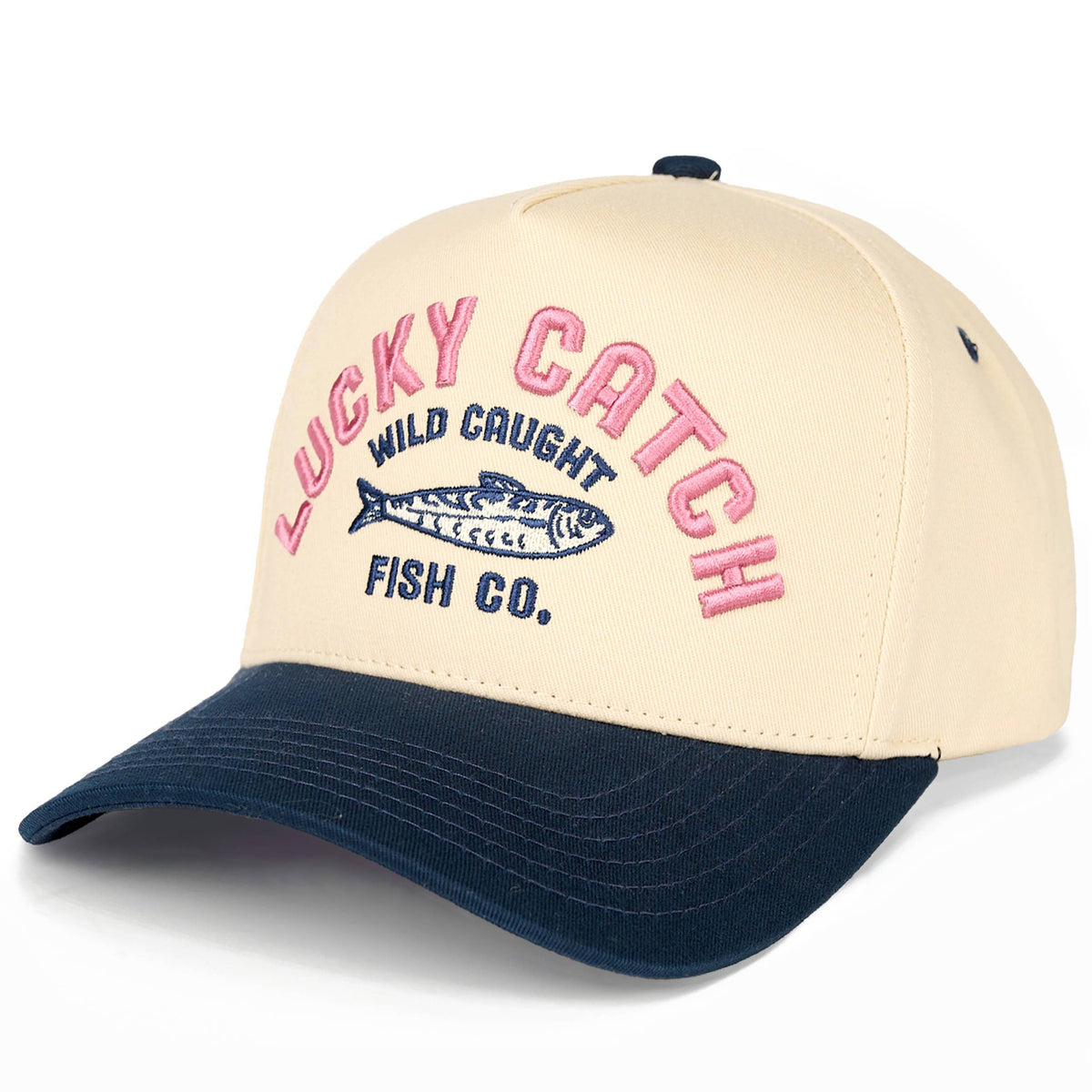 LUCKY CATCH Embroidered Trucker Hat