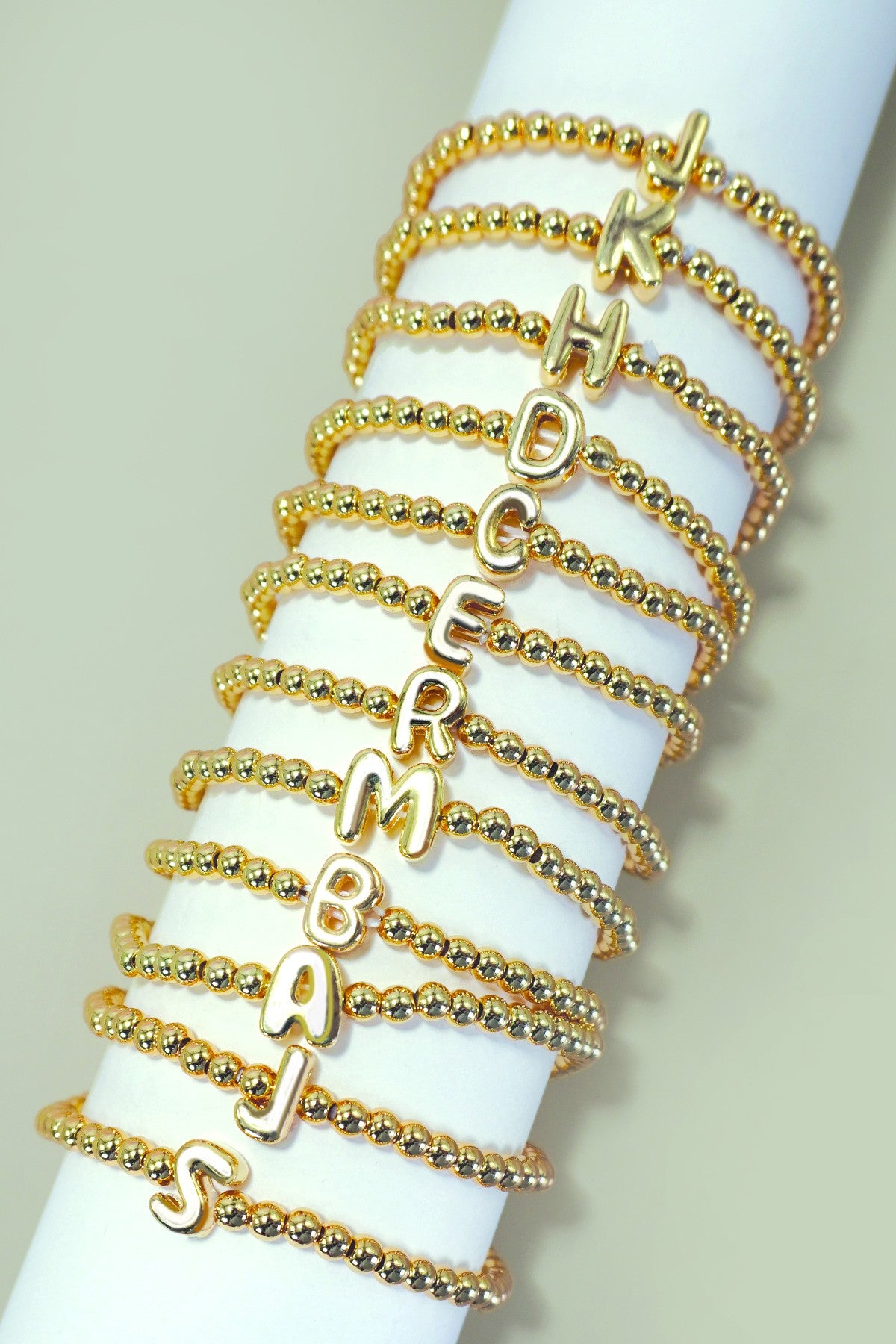 Initial Bubble Bracelet