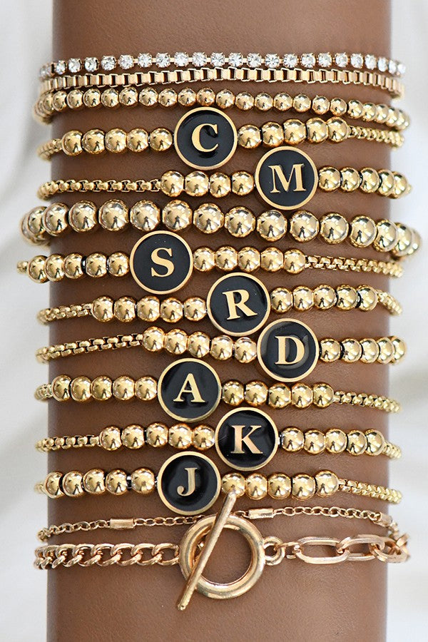 Gold Initial Bracelet