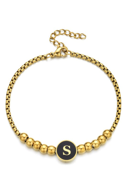 Gold Initial Bracelet