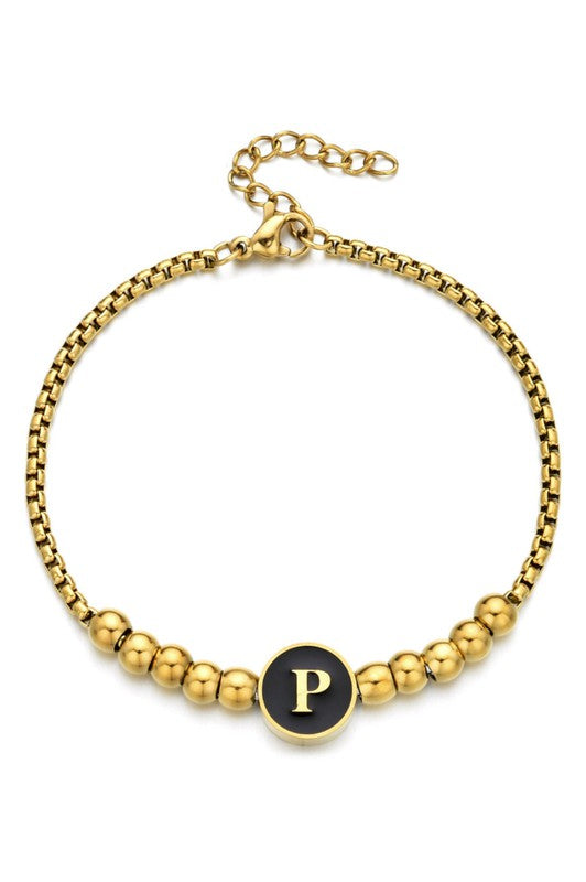 Gold Initial Bracelet