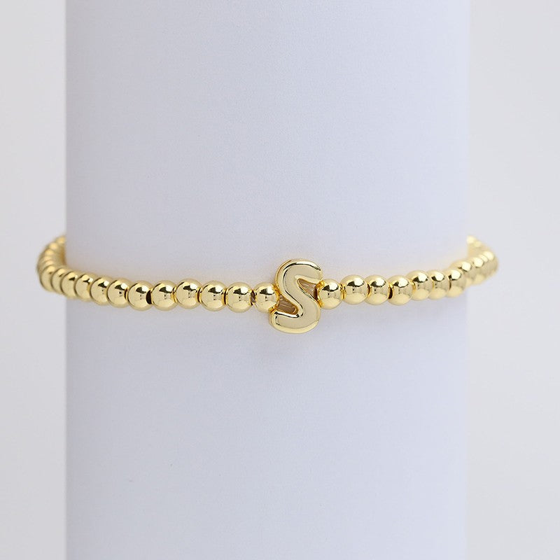 Initial Bubble Bracelet