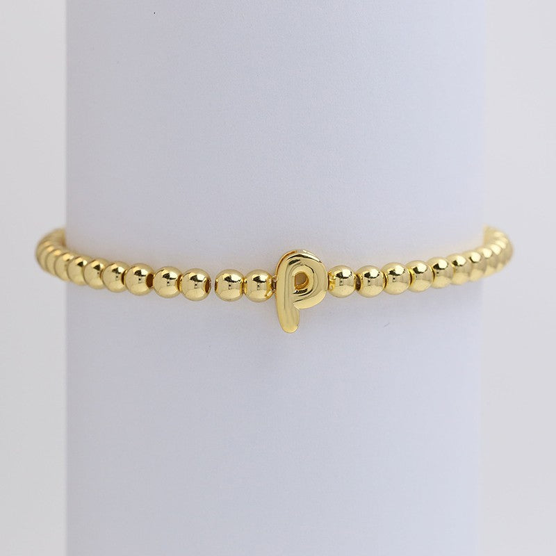 Initial Bubble Bracelet