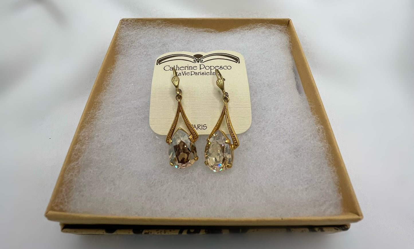 Crystal Teardrop Earring