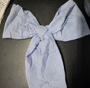 Seersucker Sash Bow