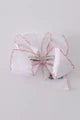 Christmas tree embroidery hair bow