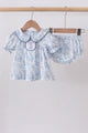 Navy bunny embroidery  bloomer set
