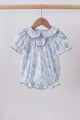 Navy bunny embroidery bubble