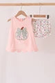 Pumpkin bow applique bloomer set