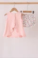 Pumpkin bow applique bloomer set