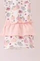 Pumpkin bow applique ruffle pants set