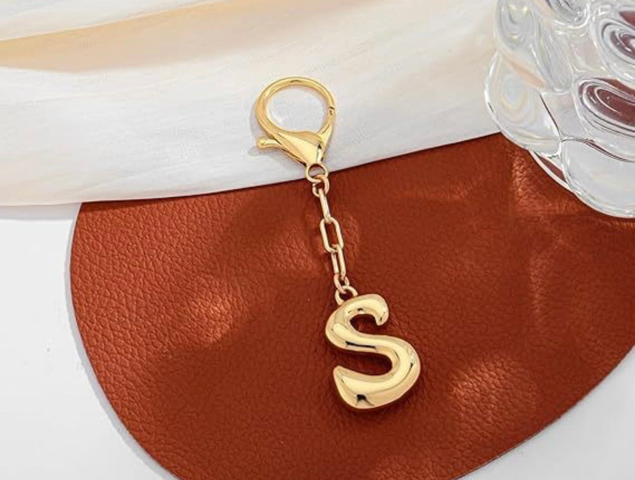 Bubble Letter Keychain
