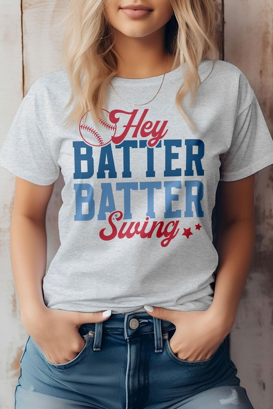 Hey Batter Batter Swing Graphic Tee