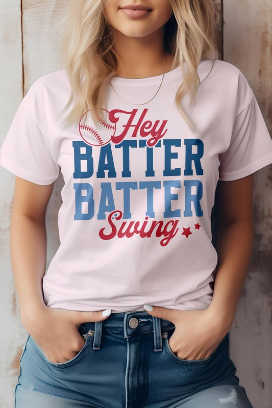 Hey Batter Batter Swing Graphic Tee