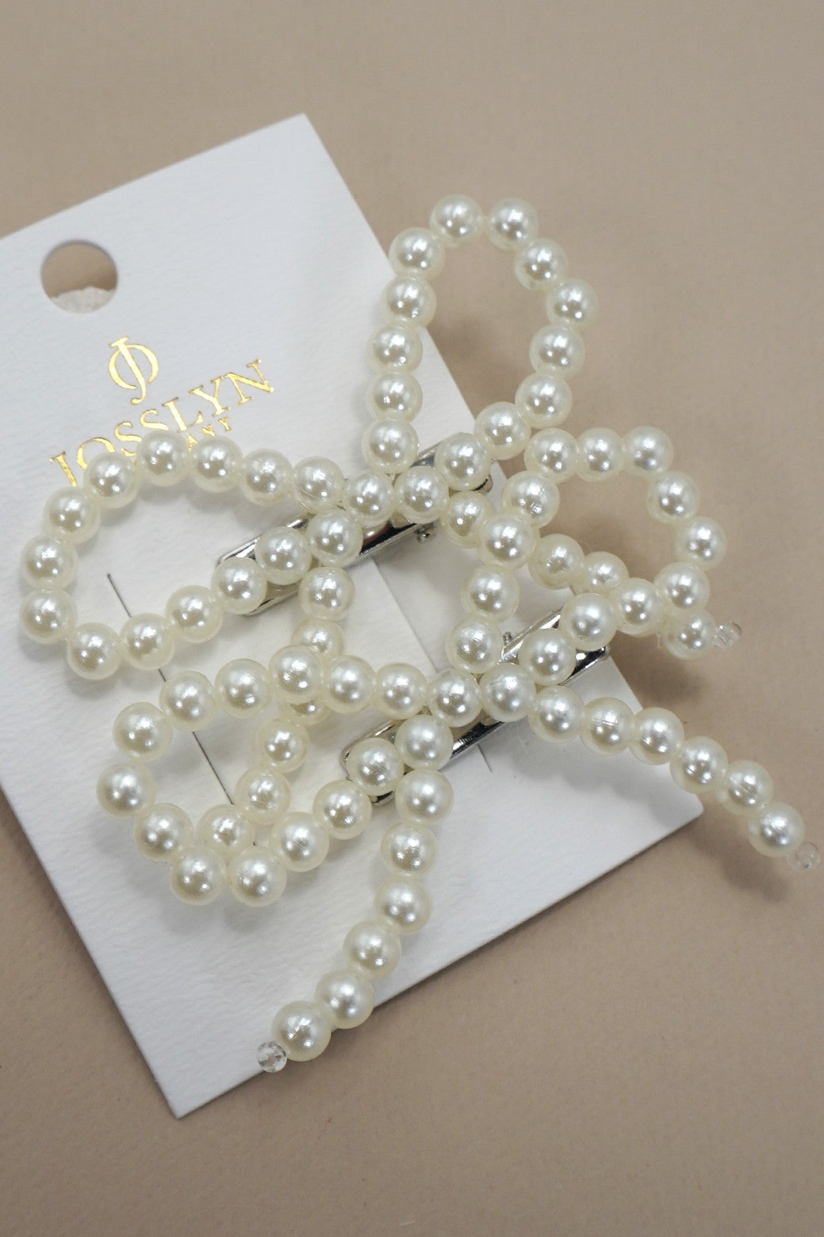Pearl Bow Hair Clip