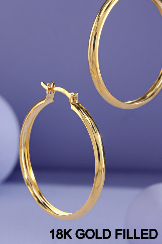 18k GF Hoop Earrings