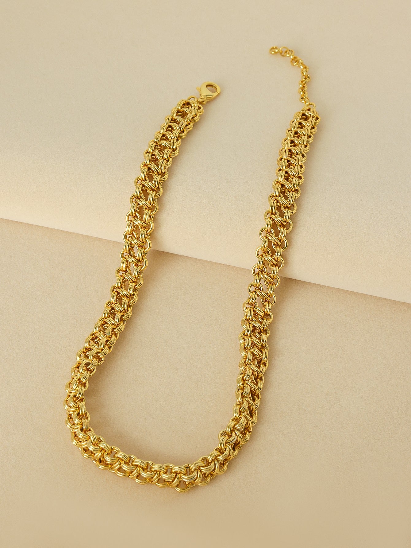 18K Woven Link Necklace