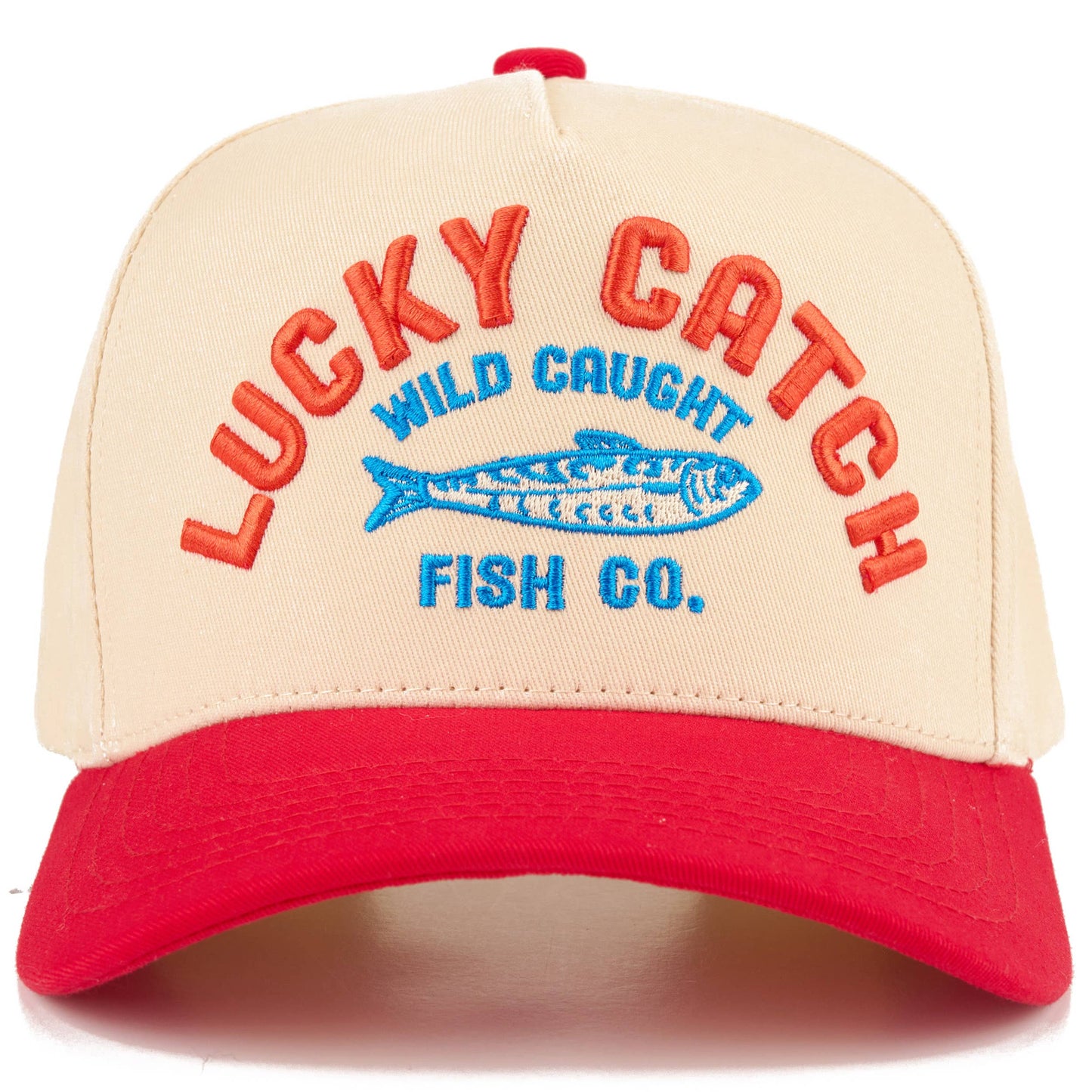 LUCKY CATCH Embroidered Trucker Hat