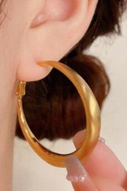 18K PUFFY HOOPS SSWPTF