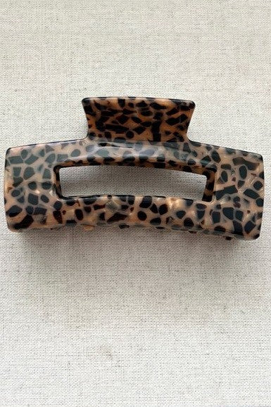 Leopard hair clip