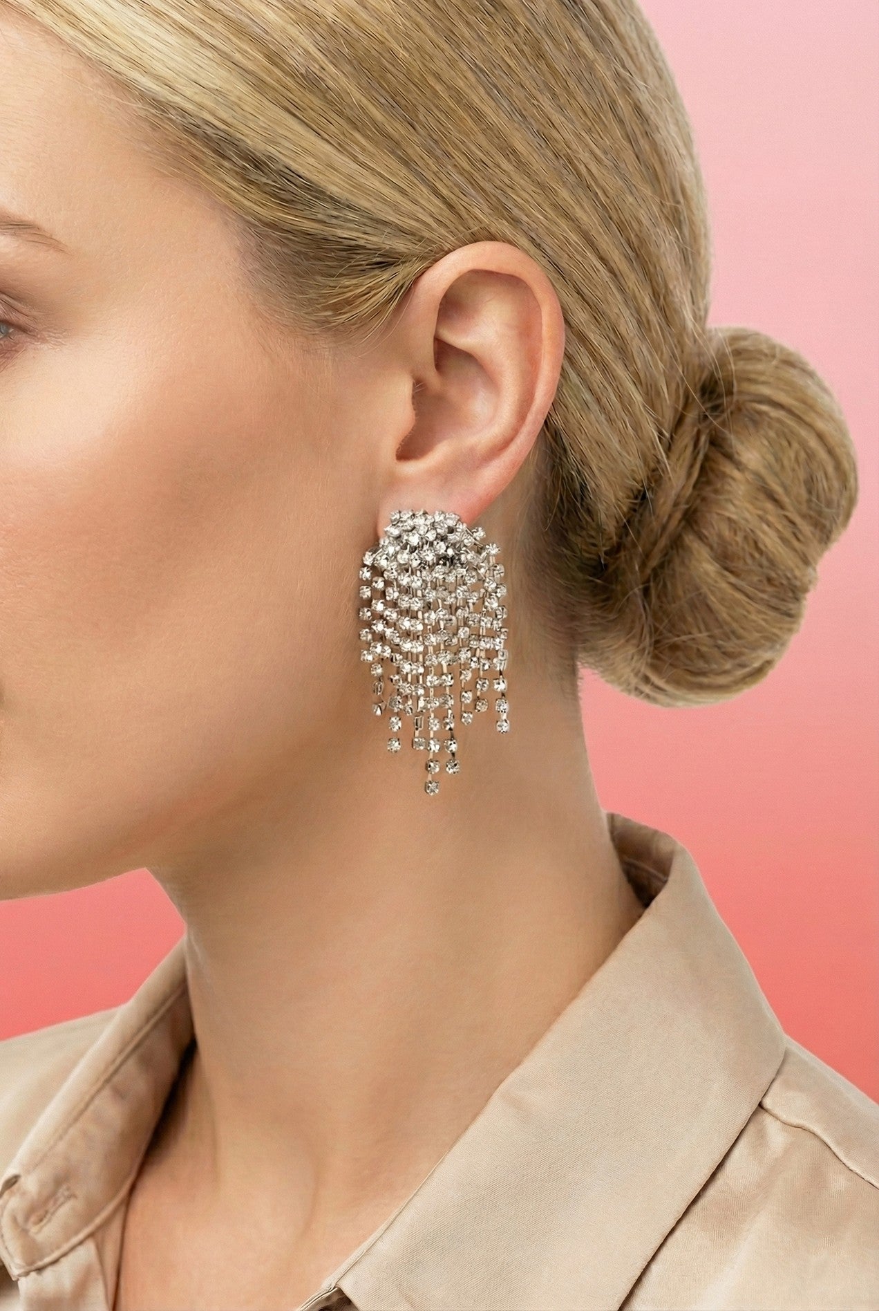 Cluster Rhinestone Chain