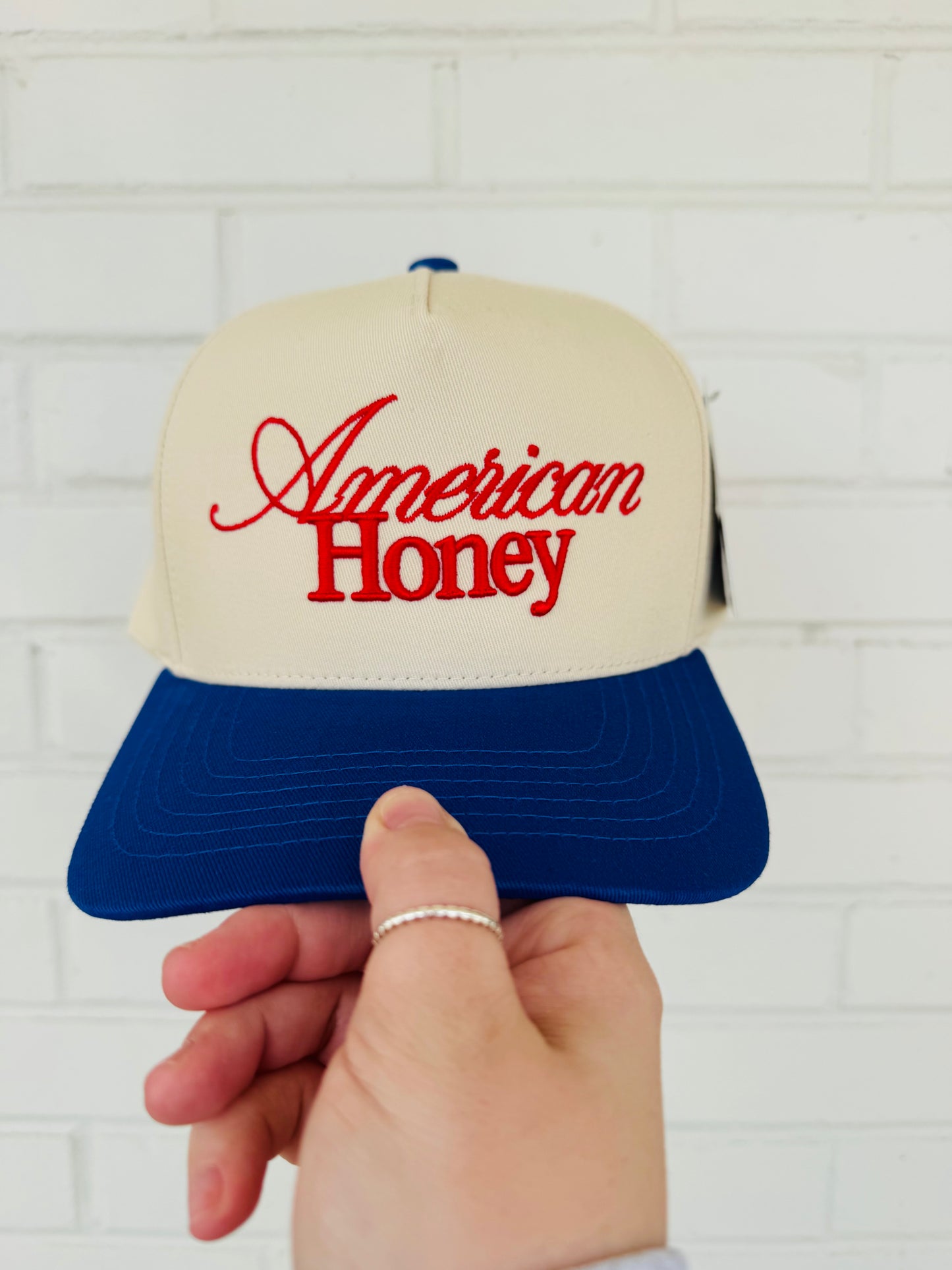 AMERICAN HONEY embroidered Trucker Hat