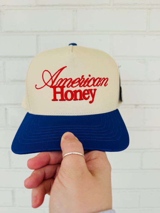 AMERICAN HONEY embroidered Trucker Hat