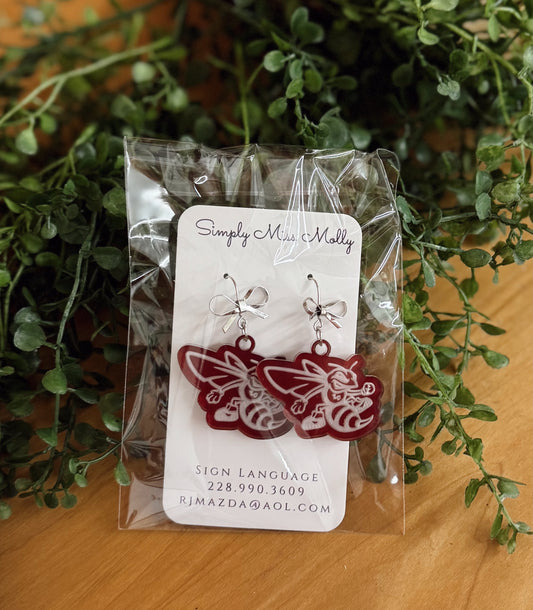 Hornet Logo Earring
