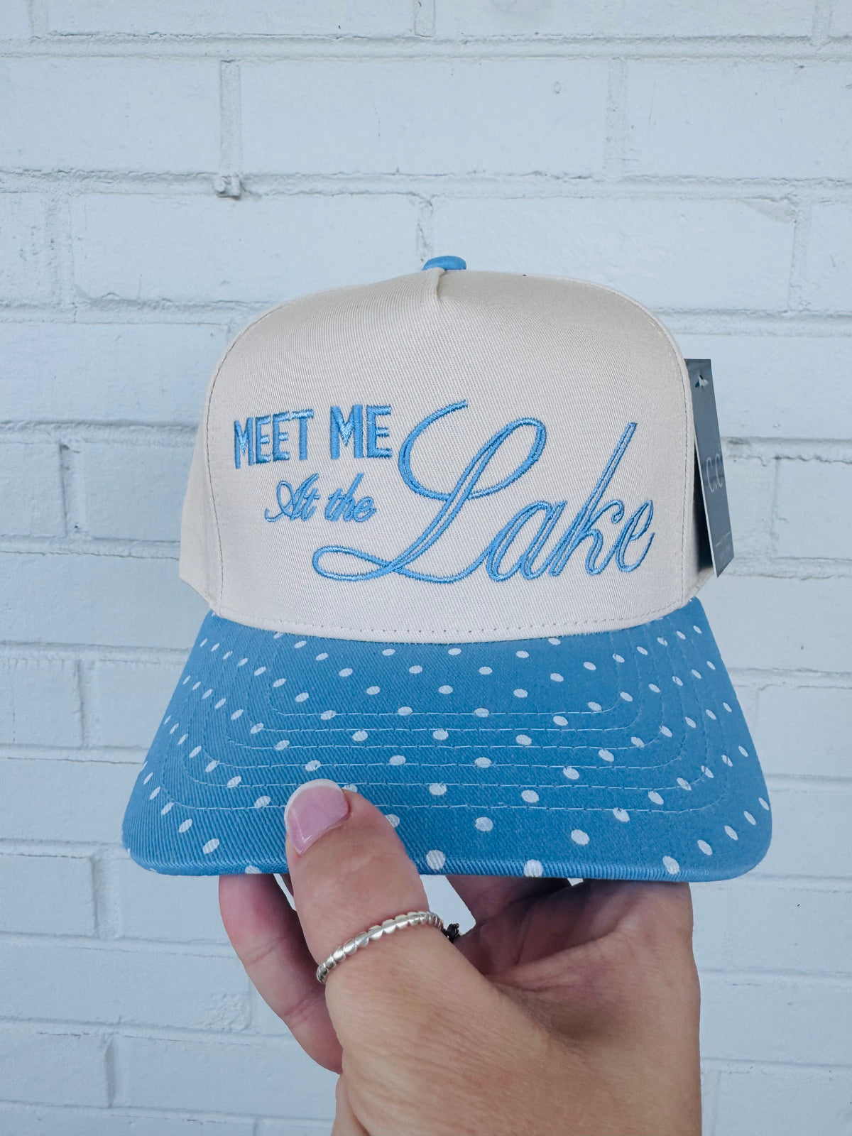 MEET ME AT THE LAKE Trucker Hat