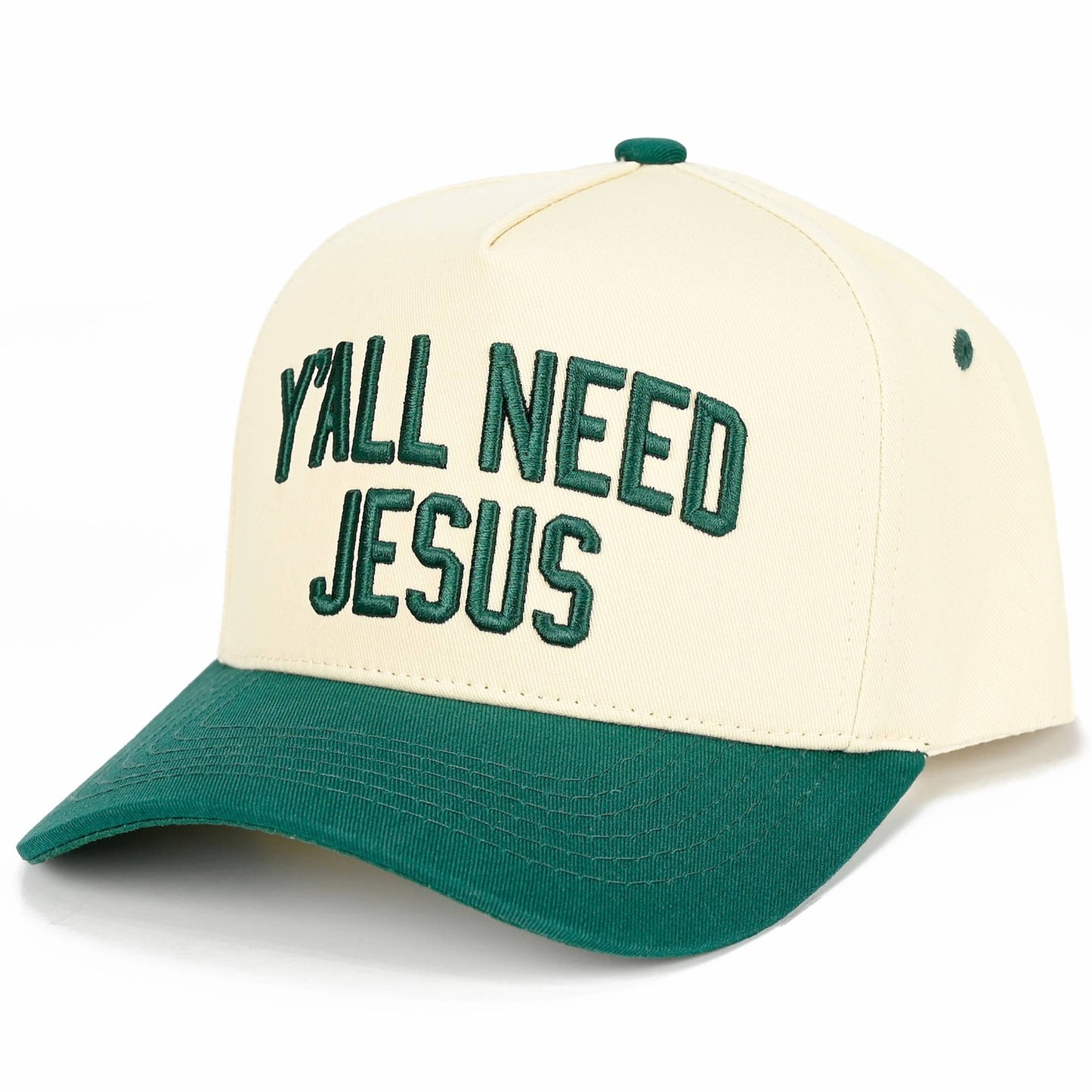 Y'ALL NEED JESUS Embroidered Trucker Hat