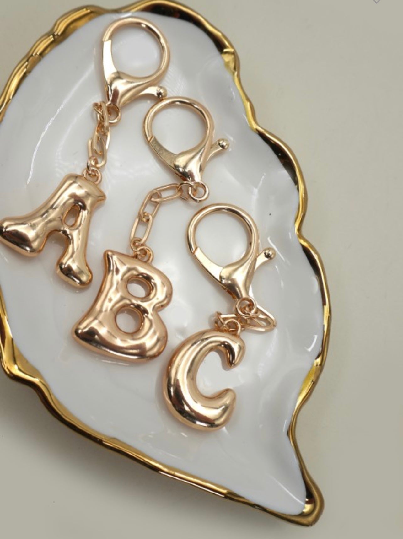 Bubble Letter Keychain
