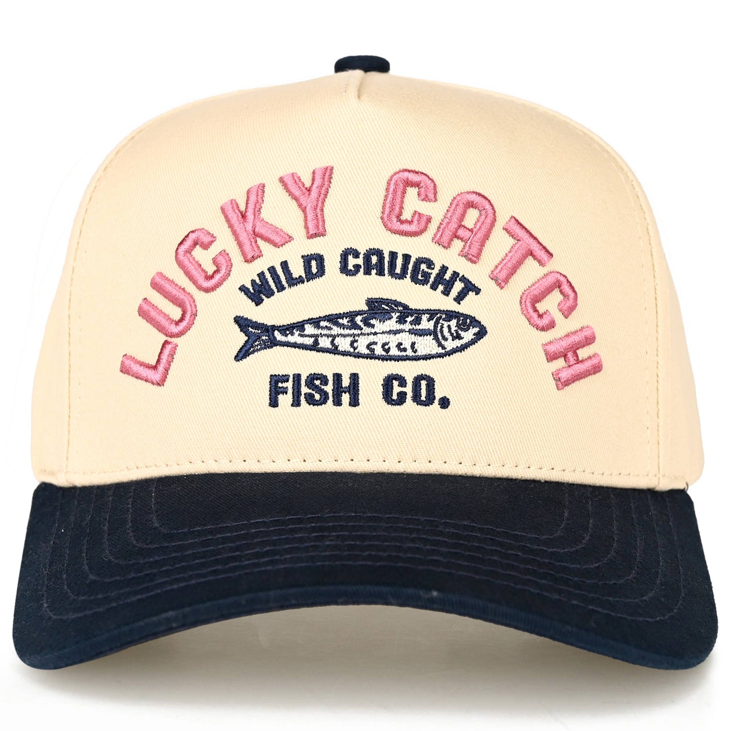 LUCKY CATCH Embroidered Trucker Hat