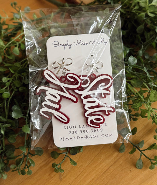 Hail State Earrings