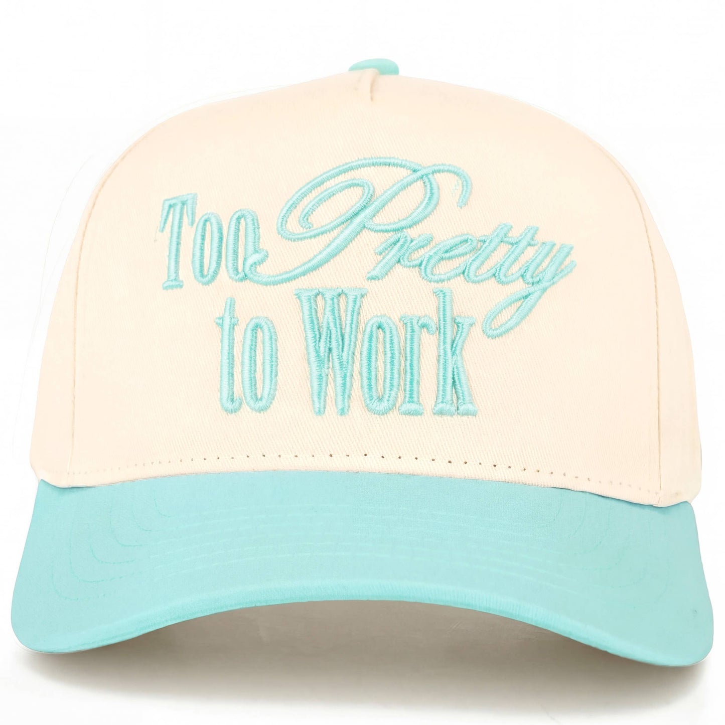 TOO PRETTY TO WORK Trucker Hat