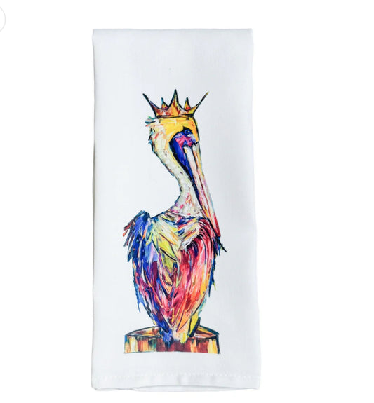 Colorful Pelican Towel