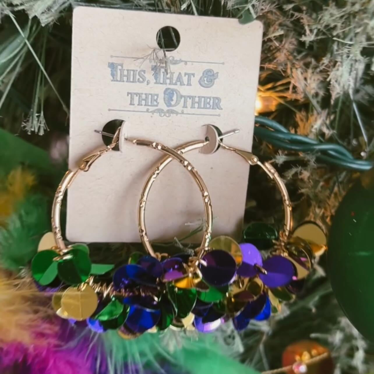 Mardi Gras Dazzle Hoops