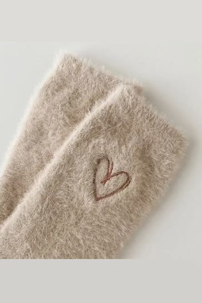 Heart Embroidery Socks