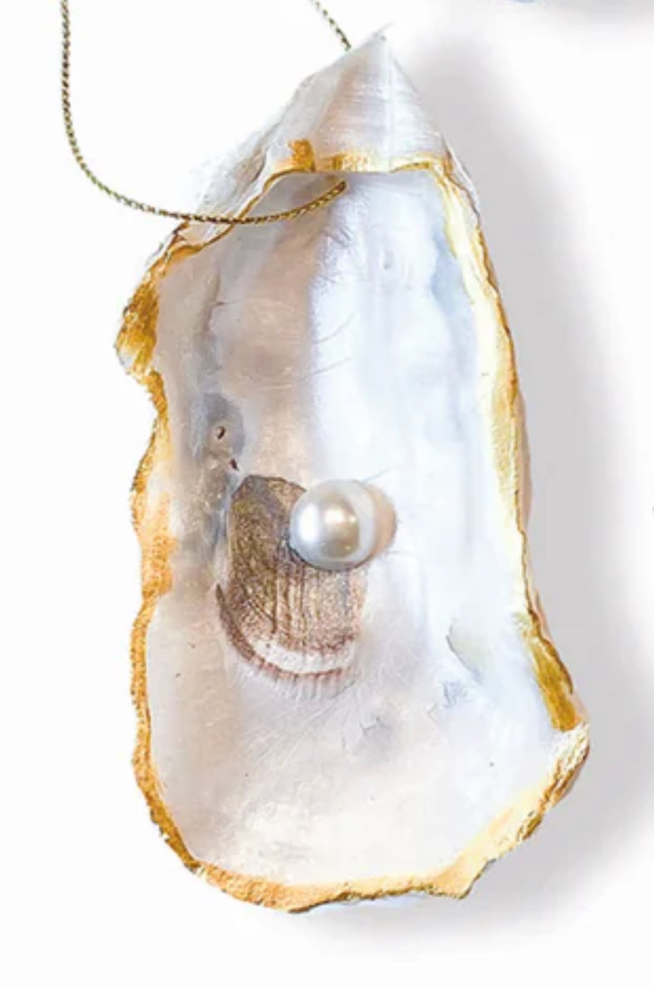 Brass Oyster Ornament