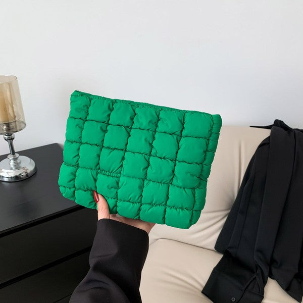 Puffy Quilted Cosmetic Bag