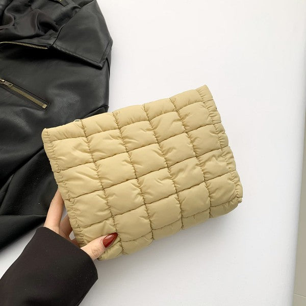 Puffy Quilted Cosmetic Bag