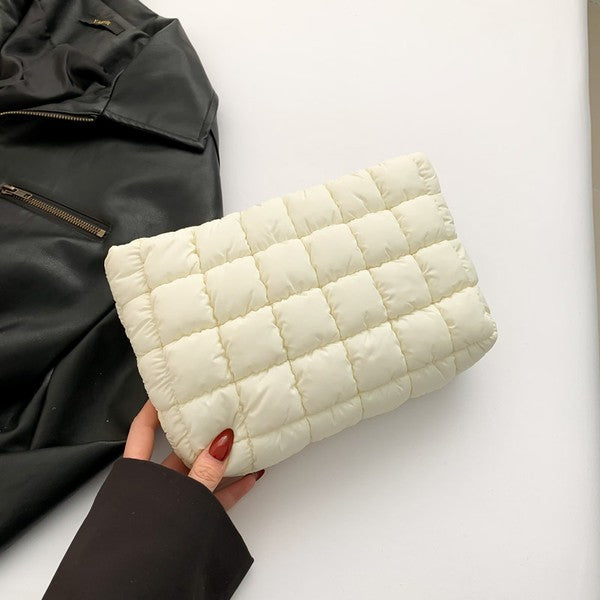 Puffy Quilted Cosmetic Bag